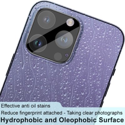 Härdat Glas Linsskydd iPhone 16 Pro Max Svart