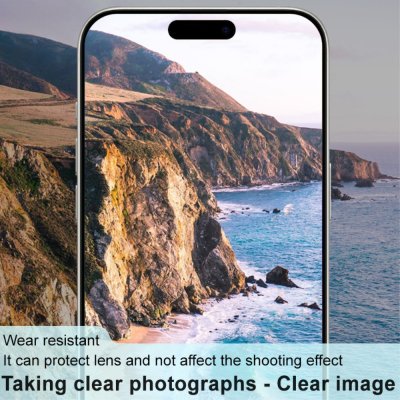 Härdat Glas Linsskydd iPhone 16 Pro Max Svart