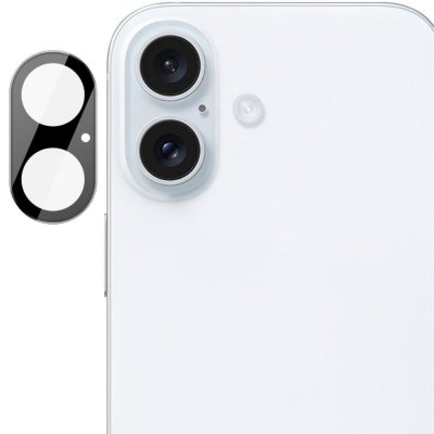 Härdat Glas Linsskydd iPhone 16 Plus Svart