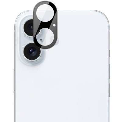 Härdat Glas Linsskydd iPhone 16 Plus Svart