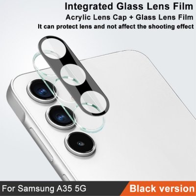 Härdat Glas Linsskydd Samsung Galaxy A35 Svart