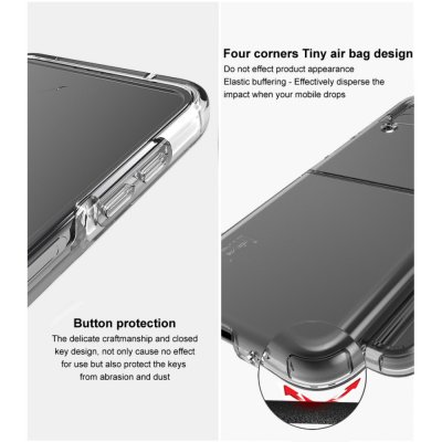 Köp IMAK Samsung Galaxy Z Flip 4 Case TPU Crystal Clear Online