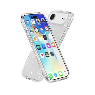 Stilrent TPU-skal med glitter till iPhone 17 Air