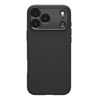 Baksidan av Spigen Liquid Air skal till iPhone 17 Pro Max i matt svart finish