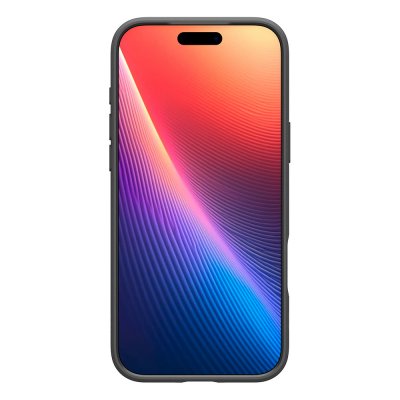 iPhone 17 Pro Max i Spigen Liquid Air skal – visad från framsidan