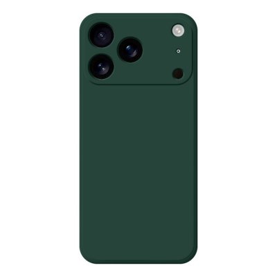 iPhone 17 Pro grönt TPU-skal med slimmad design och stötdämpande hörn