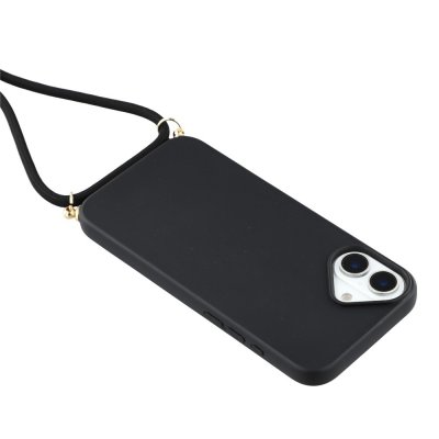 Elegant svart halsbandsskal för iPhone 17, tåligt och funktionellt