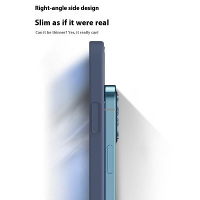 Tunn och smidig profil på blått iPhone 17 TPU-skal med upphöjda kanter