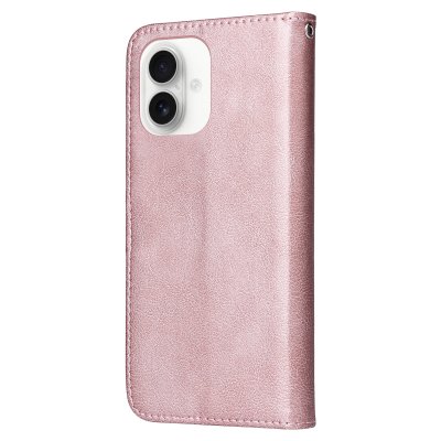 Baksida av läderfodral i rosa för iPhone 17 – stilren stil