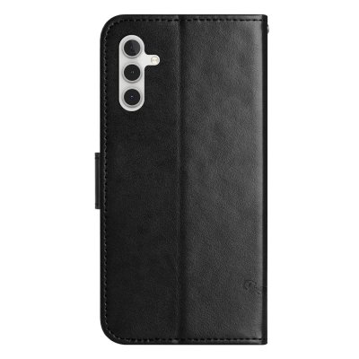 Baksida svart fjärilsläderfodral till Samsung Galaxy A36