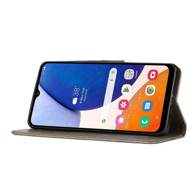 Köp Läderfodral Fjärilar Samsung Galaxy A54 Grå Online