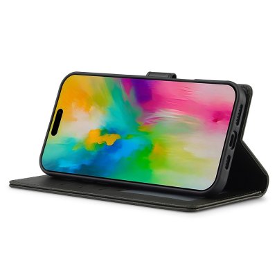Plånboksfodral iPhone 16 Plus Svart