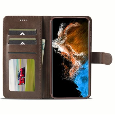 Köp LC.IMEEKE Plånboksfodral Samsung Galaxy S24 Brun online