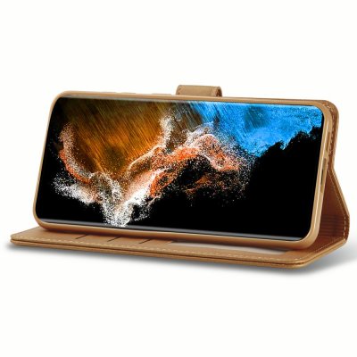 Köp LC.IMEEKE Plånboksfodral Samsung Galaxy S24 Cognac online