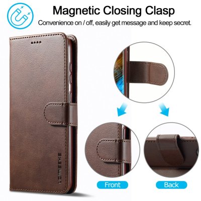Köp LC.IMEEKE Plånboksfodral Samsung Galaxy S24 Plus Brun Online