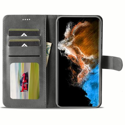 Köp LC.IMEEKE Plånboksfodral Samsung Galaxy S24 Plus Grå Online