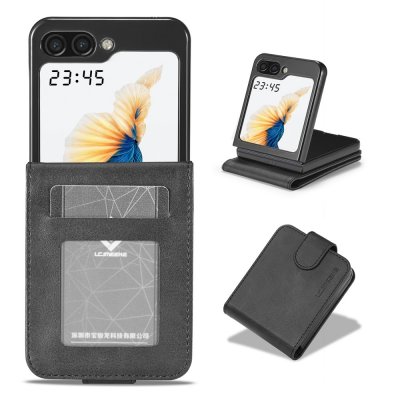 Köp LC.IMEEKE Plånboksfodral Samsung Galaxy Z Flip 5 Svart Online