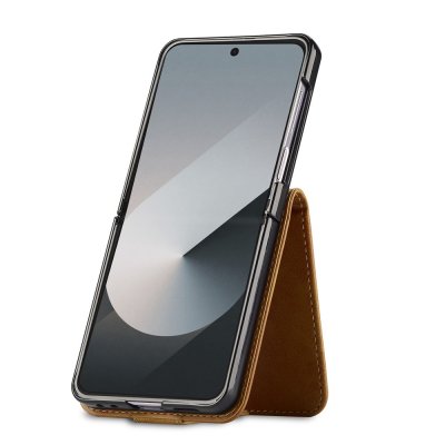 Plånboksfodral Samsung Galaxy Z Flip 7 Cognac