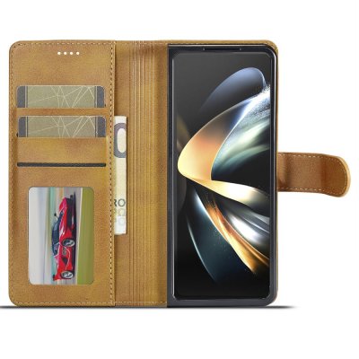 Köp LC.IMEEKE Plånboksfodral Samsung Galaxy Z Fold 5 Cognac Online