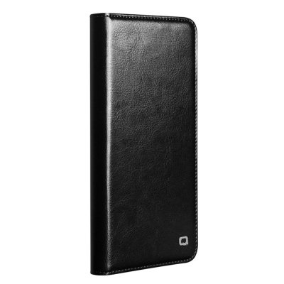 Heltäckande svart Qialino plånboksfodral till Samsung Galaxy S26 Ultra