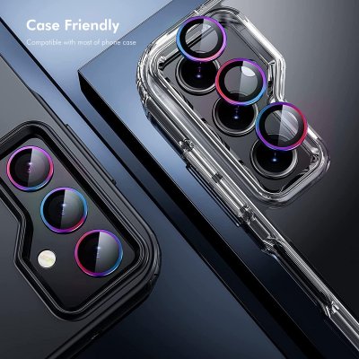Närbild på Samsung Galaxy S26 kamera med grått linsskydd i glas