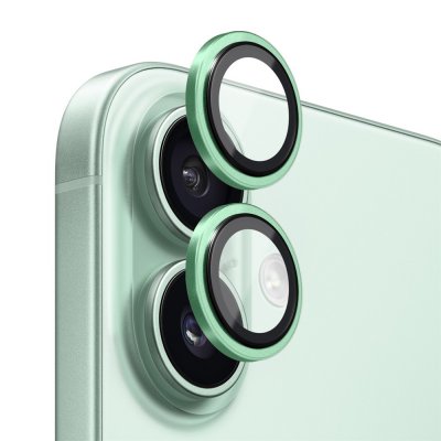 Grönt linsskydd från NORTHJO på iPhone 17 – stilren design i aluminium och glas