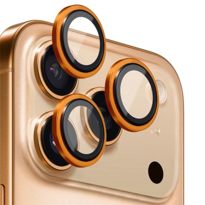 iPhone 17 Pro med orange linsskydd från NORTHJO monterat på kameran