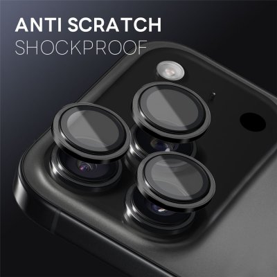 Linsskydd i svart färg – skydd mot repor och damm på iPhone 17 Pro Max