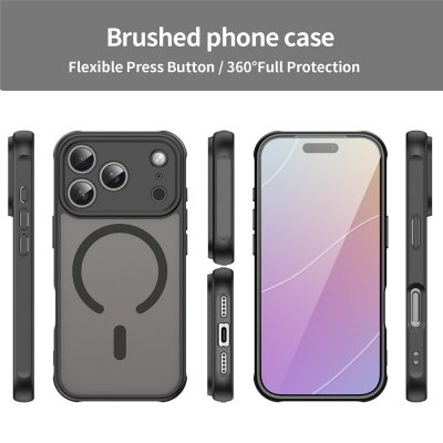 Magnetiskt skyddsskal i frostad svart till iPhone 17 Pro – komplett översikt