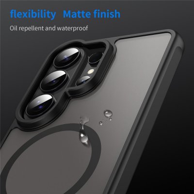 Detaljvy av magnetring och baksida på Samsung Galaxy S26 Ultra skal