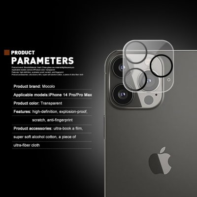 Mocolo Heltäckande Kameraskydd iPhone 14 Pro Max Härdat Glas - Techhuset.se