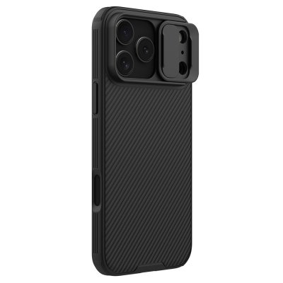 Nillkin CamShield svart skal till iPhone 17 Pro Max med skjutbart kameraskydd