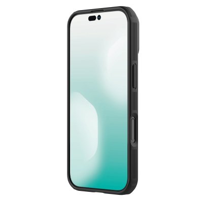 Tunn frontprofil på Nillkin CamShield skal monterat på iPhone 17