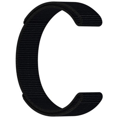 Elastiskt svart nylonarmband till Garmin Fenix 8 Pro 47mm – produktbild utan klocka