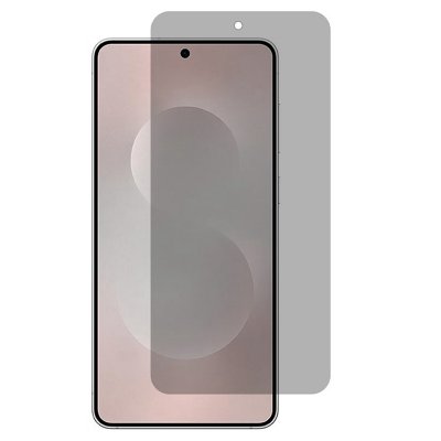Privacy skärmskydd i härdat glas monterat på Samsung Galaxy A57