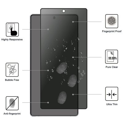 Samsung Galaxy S26 Ultra insynsskyddande skärmskydd som skyddar mot repor