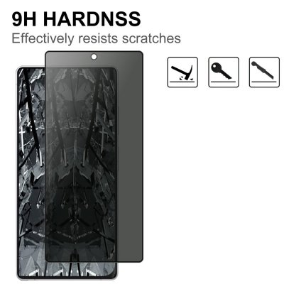 Härdat glas privacy protector Galaxy S26 Ultra för diskret skärmskydd i vardagen