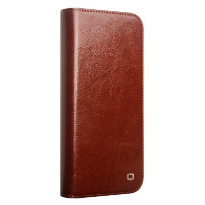 Leather Wallet Case iPhone 16 Brown