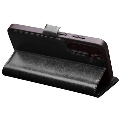 Köp Qialino Leather Wallet Case Samsung Galaxy S24 Plus Black Online