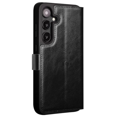 Köp Qialino Leather Wallet Case Samsung Galaxy S24 Plus Black Online