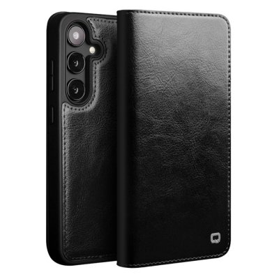 Leather Wallet Case Samsung Galaxy S25 Black