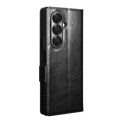Leather Wallet Case Samsung Galaxy Z Fold 7 Black