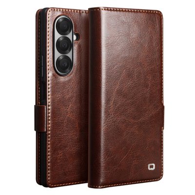 Leather Wallet Case Samsung Galaxy Z Fold 7 Brown