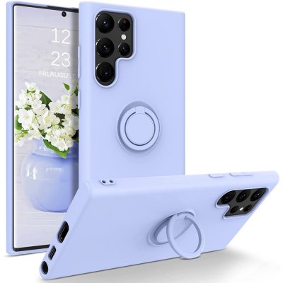 Samsung Galaxy S22 Ultra Skal Med Ringhållare Lila - Techhuset.se