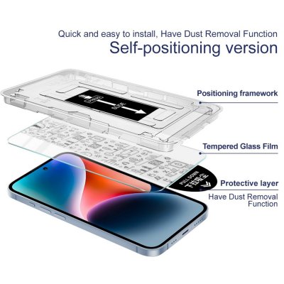 Ultratunt 9H härdat glas till Samsung Galaxy S25 Plus med exakt passform