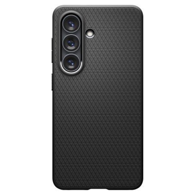 Spigen Liquid Air Black skal till Samsung Galaxy S26 bakifrån med matt struktur