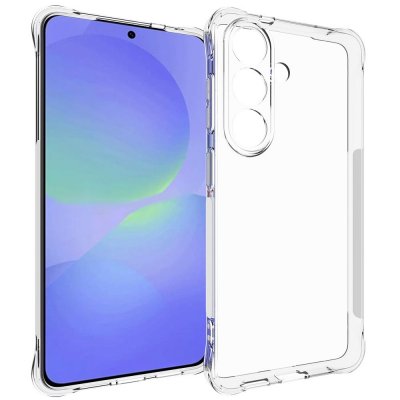 Transparent TPU skal till Samsung Galaxy S26 - visning framifrån med mobil