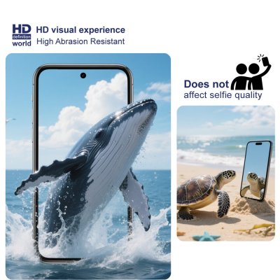 Imak H Series härdat glas Samsung Galaxy S26 reptåligt och stöttåligt skydd