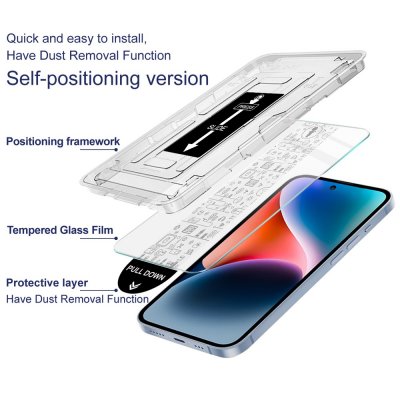 9H härdat glas Samsung Galaxy S26 med enkel applicering och exakt passform