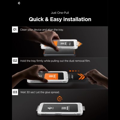 Spigen GLAS.tR EZ Fit 2-Pack till Samsung Galaxy S26 Ultra skyddar mot repor och stötar